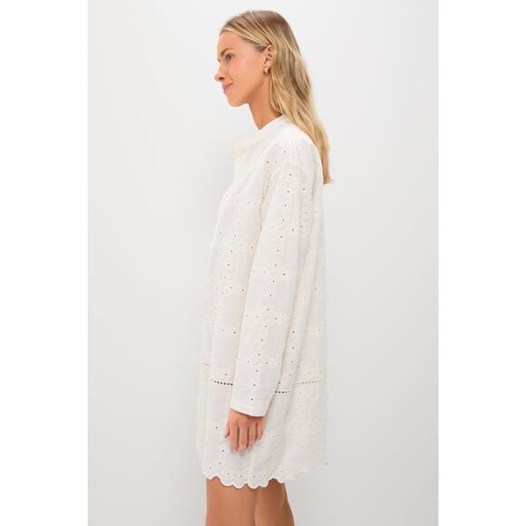 POMANDER PLACE Ivory Eyelet Penny Dress Size XS NWT Retail $148 Tuckernuck - Picture 5 of 8